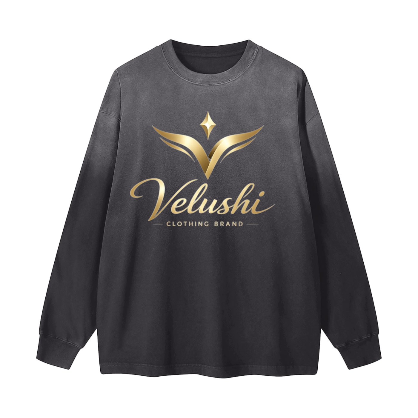 Gradient Washed Long Sleeve T-Shirt