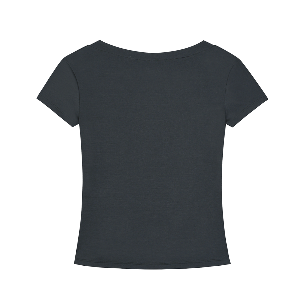 Velushi Ladies Slim Fit V-Neck T-Shirt