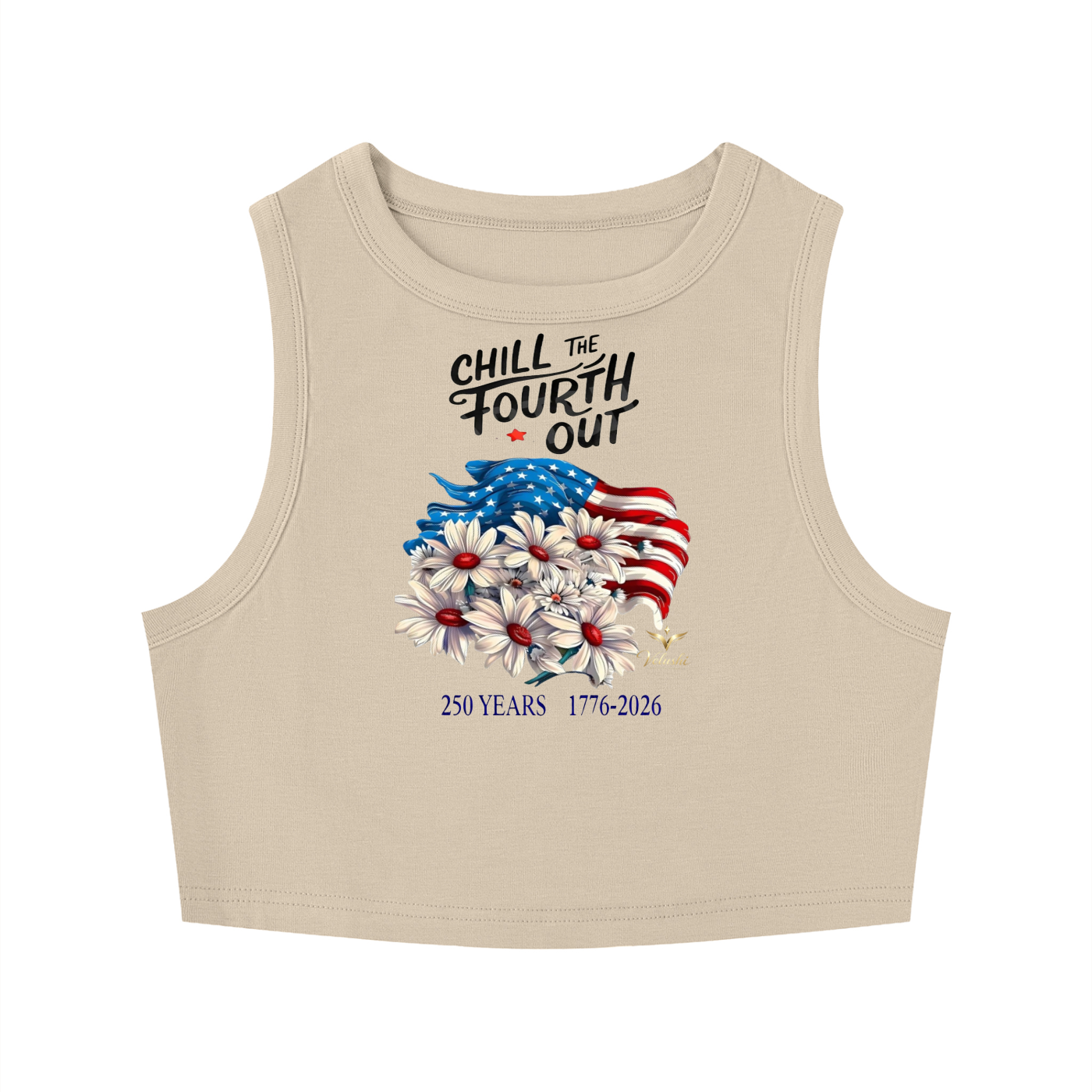 Velushi Crewneck Crop Tank Top