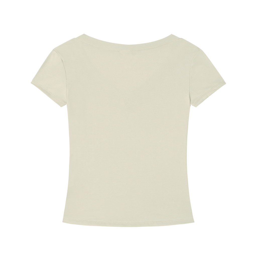 Velushi Ladies Slim Fit V-Neck T-Shirt