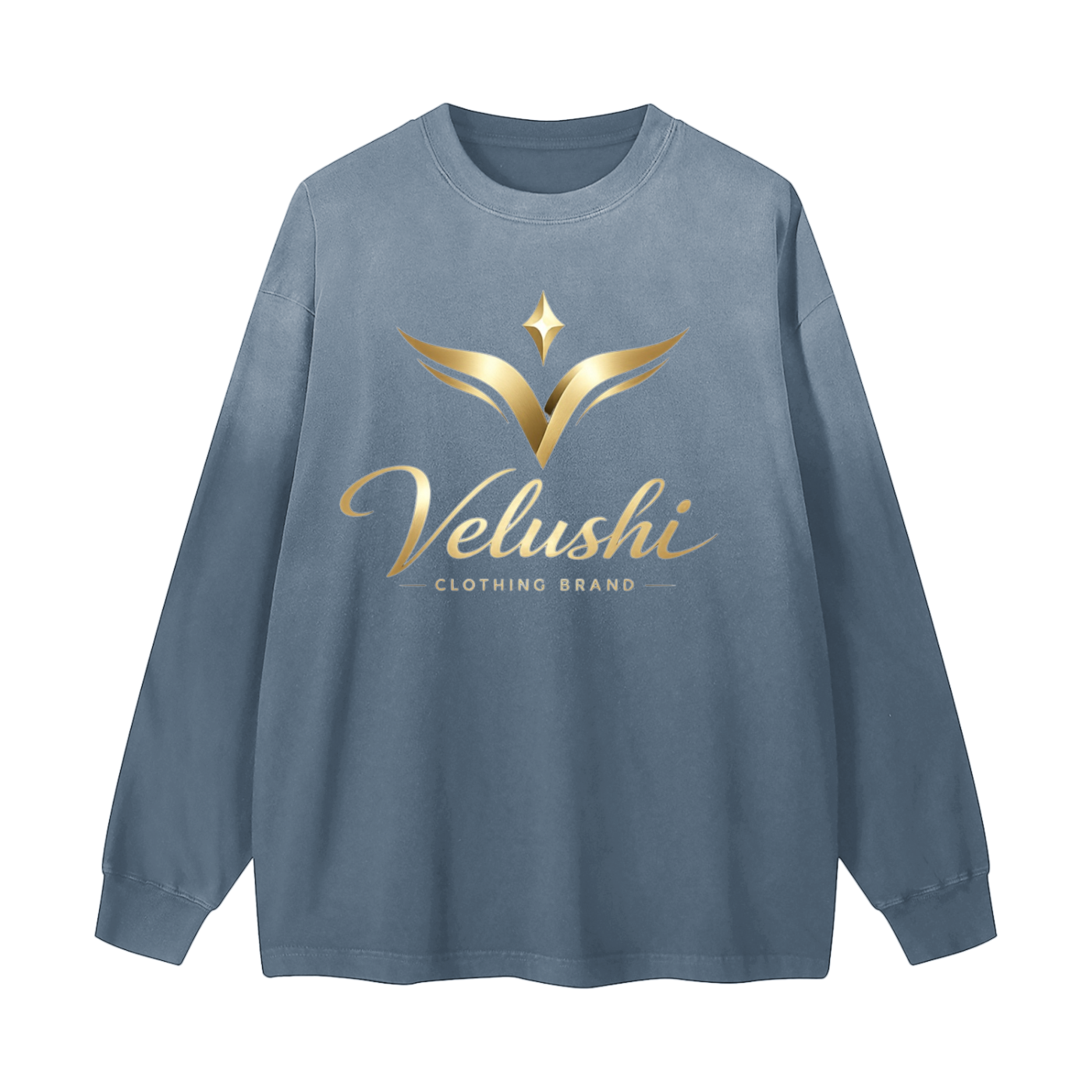 Gradient Washed Long Sleeve T-Shirt