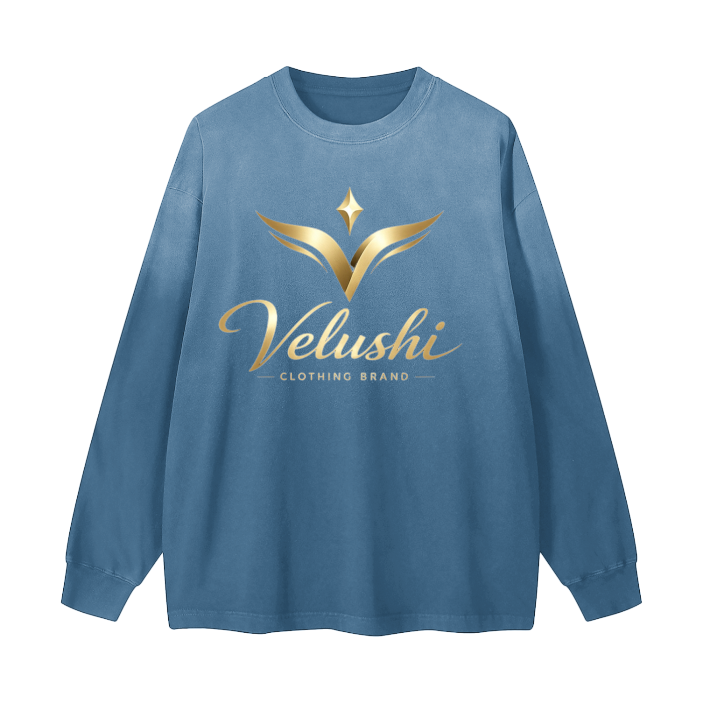 Gradient Washed Long Sleeve T-Shirt