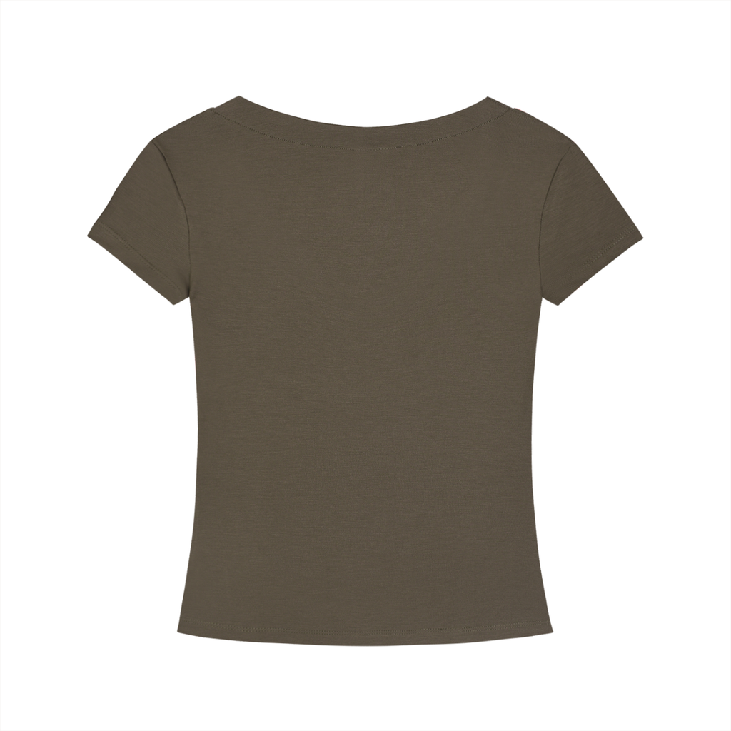 Velushi Ladies Slim Fit V-Neck T-Shirt