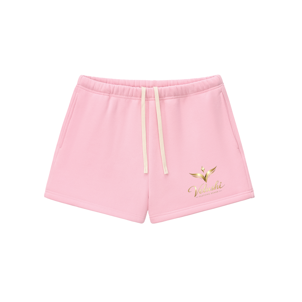 Velushi Real Ladies Fleece Drawstring Sweatshorts