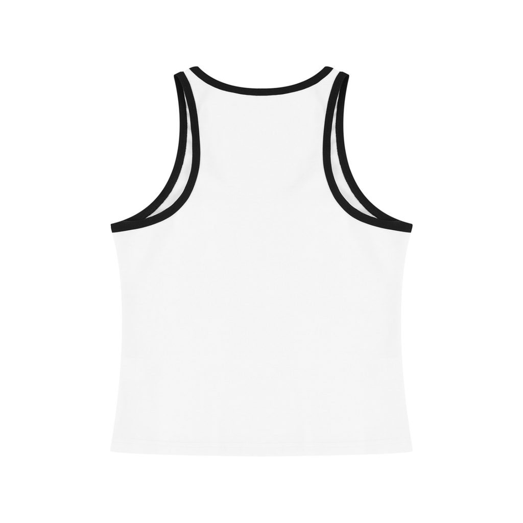 Velushi Real Chill Womens Block Cropped Tank Top